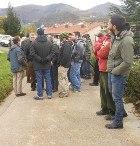 Baratzeak eta garbigunea bisitatu zituzten Zamudioko ospitalekoek