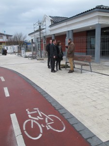 Irungo Udaleko ordezkariak Aduana zaharrean