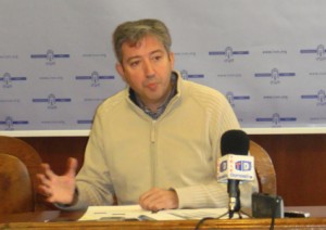 Pedro Alegre zinegotziak ondorioen berri eman zuen atzo