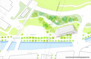 Pilotalekuaren planoa, goitik ikusia