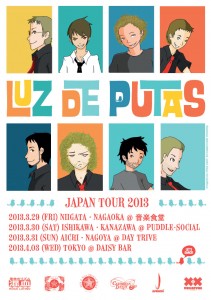 Luz de Putas Japan Tour. Kartela