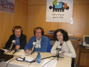 Rufi Etxeberria, Joxe Migel Lopez eta Aiora Perez de San Roman