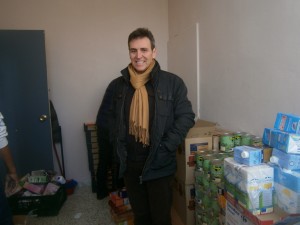 Xabier Iridoy, gaur goizean, Berpizturen egoitzan