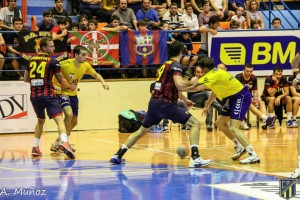 Bartzelonaren kontrako partida, Artalekun (A. Muñoz-CD BIdasoa)