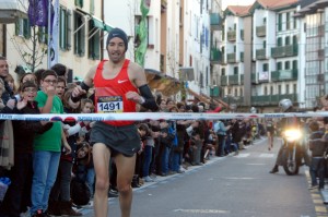 Garraus helmugara sartzeko unean