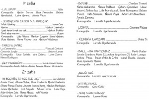 Klake emanaldiaren egitaraua