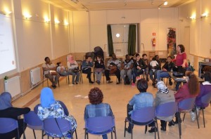 Emakume migratzaileak, atzo, Antxon