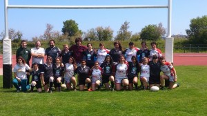 Irungo eta Urruñako taldeetako errugbilariak