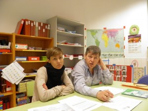 Bizarain Ikastola berria aurkeztu dute Ritxar Maritxalar eta Leire Castillak