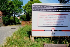 Leka Enea ikastetxearen ondoan dago bidexka gaur egun