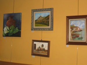 Gloria Askasoren lanak, aurreko erakusketa batean Garmendin