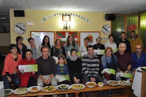 Errezeta lehiaketaren irabazleak, udaletako ordezkariekin