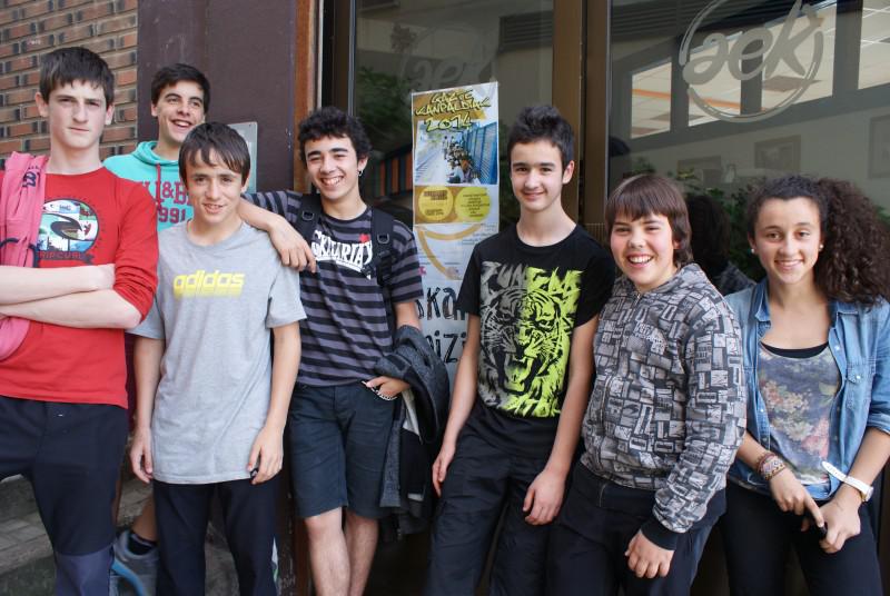 Kuadrillategin iaz parte hartu zuten gazteetako batzuk