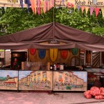 Postu ugari jarri dituzte Behobiako Erdi Aroko azokan