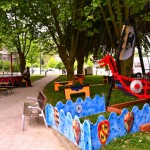 Postu ugari jarri dituzte Behobiako Erdi Aroko azokan