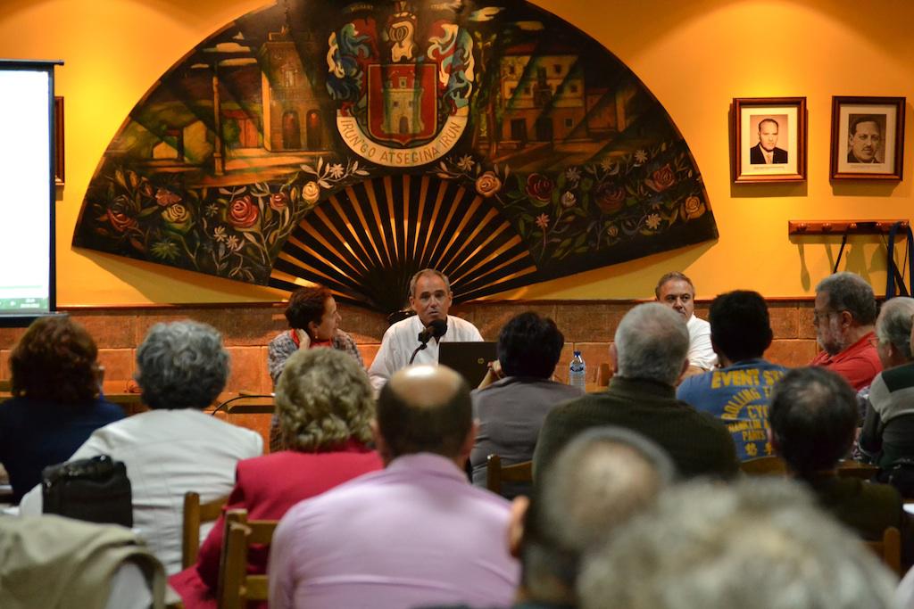 Irudian, Jesus Burguerak 2012an gidatutako jardunaldi ekonomikoak, Atsegiñan