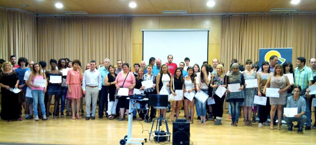 Bidasoa Bizirik-ek egindako diploma banaketa, kontserbatorioan