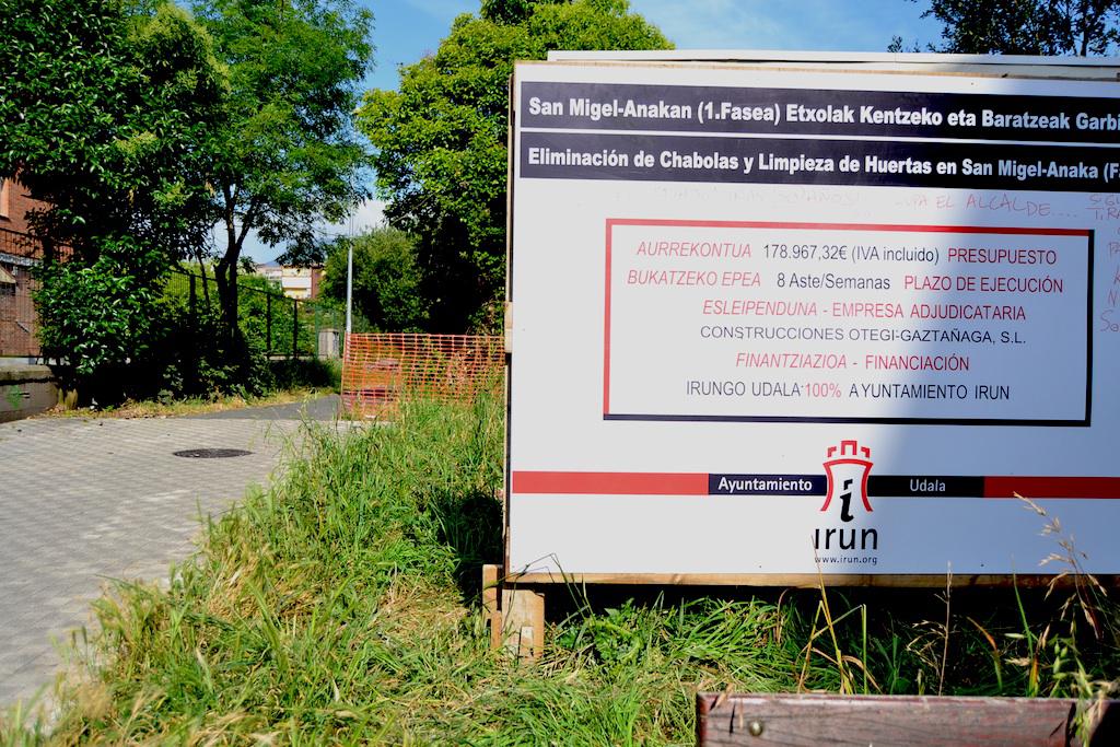 Leka Enea ikastetxearen ondoan dago bidexka gaur egun