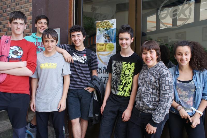 Kuadrillategin iaz parte hartu zuten gazteetako batzuk