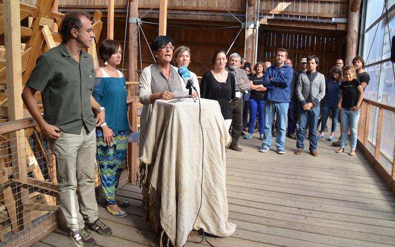 Talde guztietako ordezkariek agertu diote babesa proiektuari