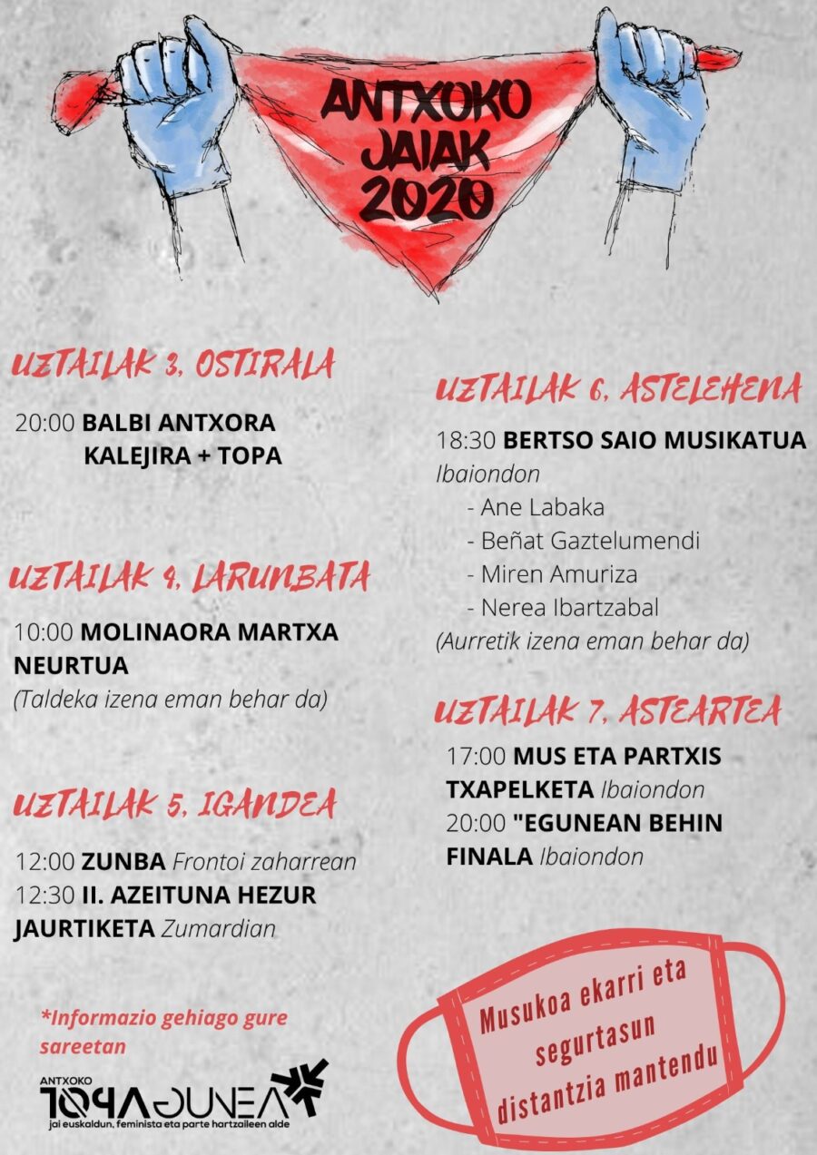 Antxoko Jaiak 2020 Topagunea